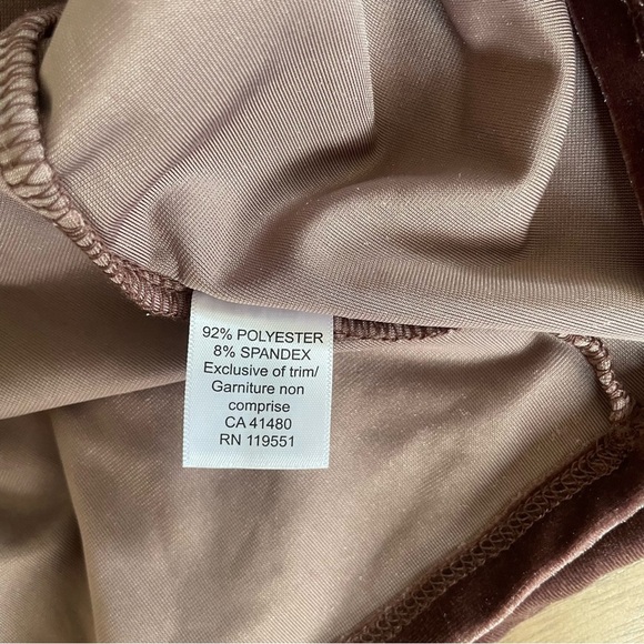 Gentle Fawn Velvet Long Sleeve Dress in Rich Mauve - Picture 7 of 10